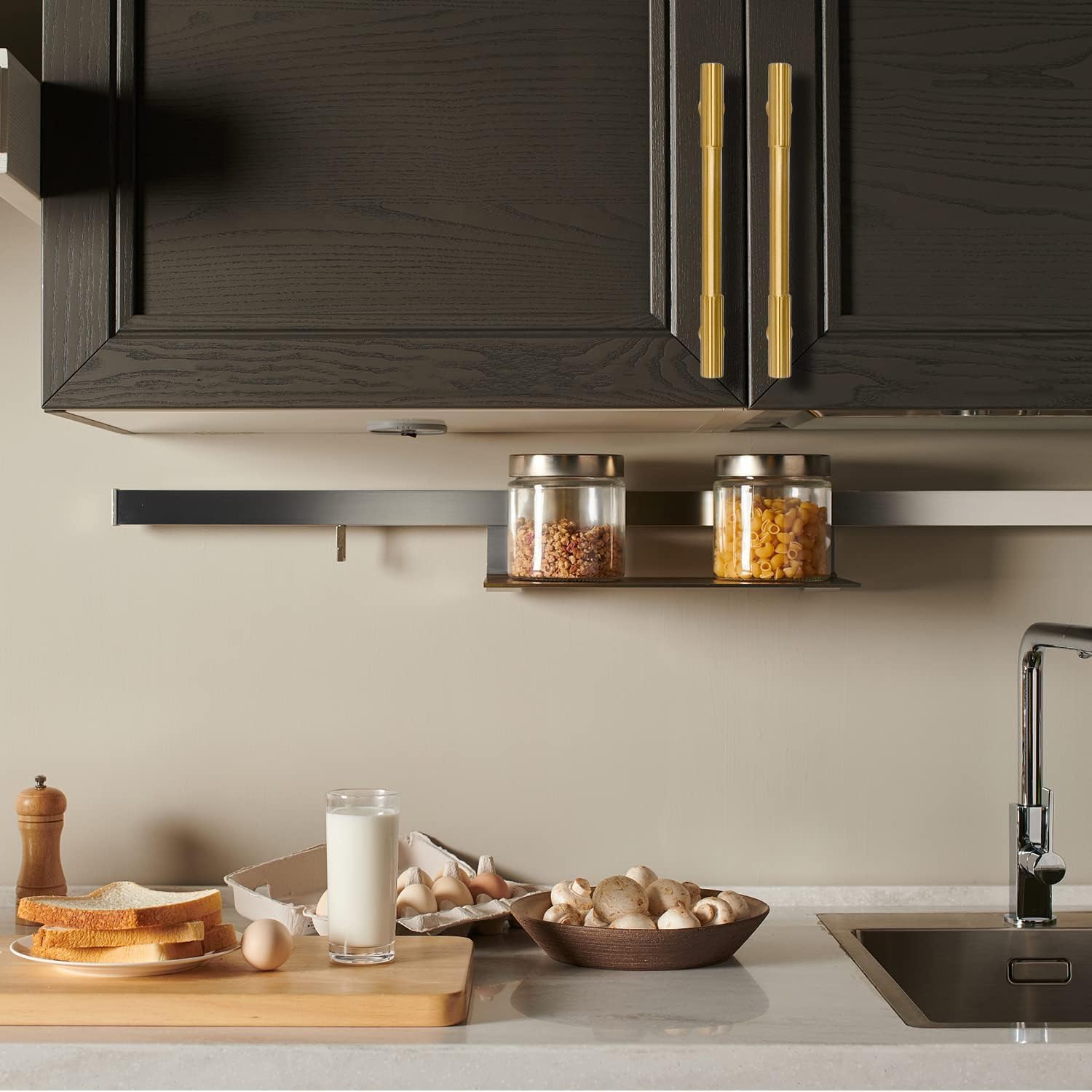RZDEAL brass pulls with wide application for kitchen, bathroom, and wardrobe