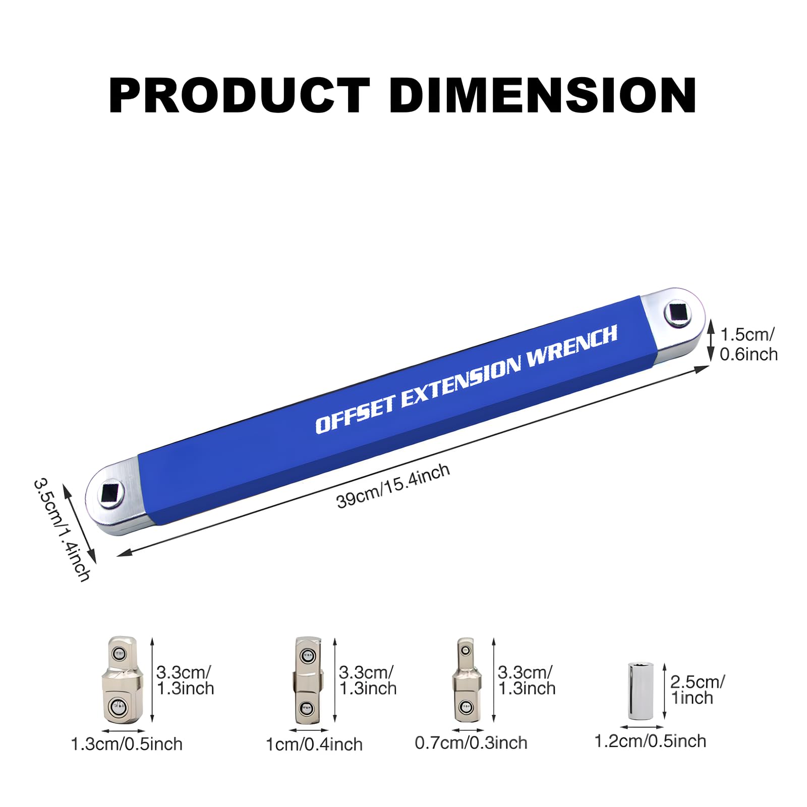 RZKNIP blue extension tool supports quick tightening in tight spots.