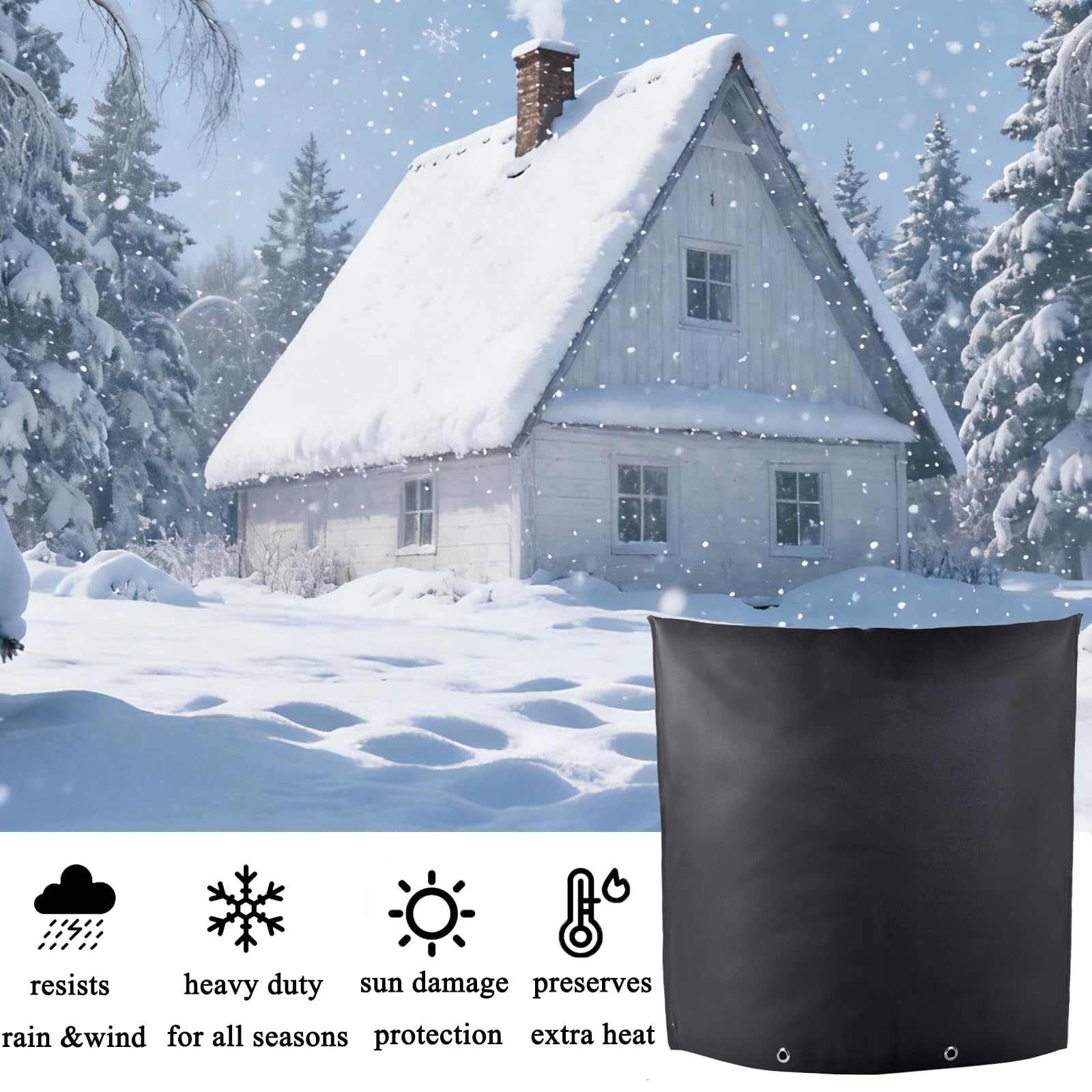 RZMAYIS backflow cover triple-layer protection guards valves from freezing