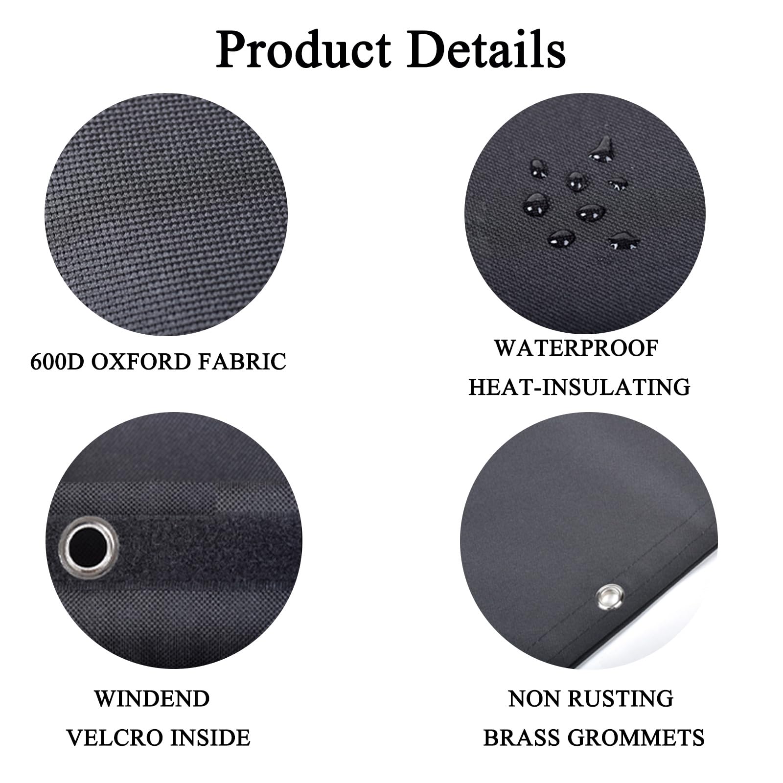 RZMAYIS backflow cover Velcro bottom stays secure in wind