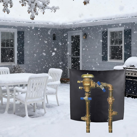 RZMAYIS backflow cover provides winter protection for outdoor pipes