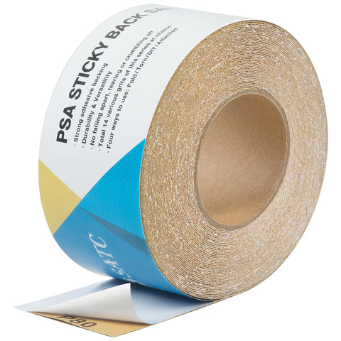 S SATC 80 Grit PSA longboard sandpaper roll for aggressive material removal on wood