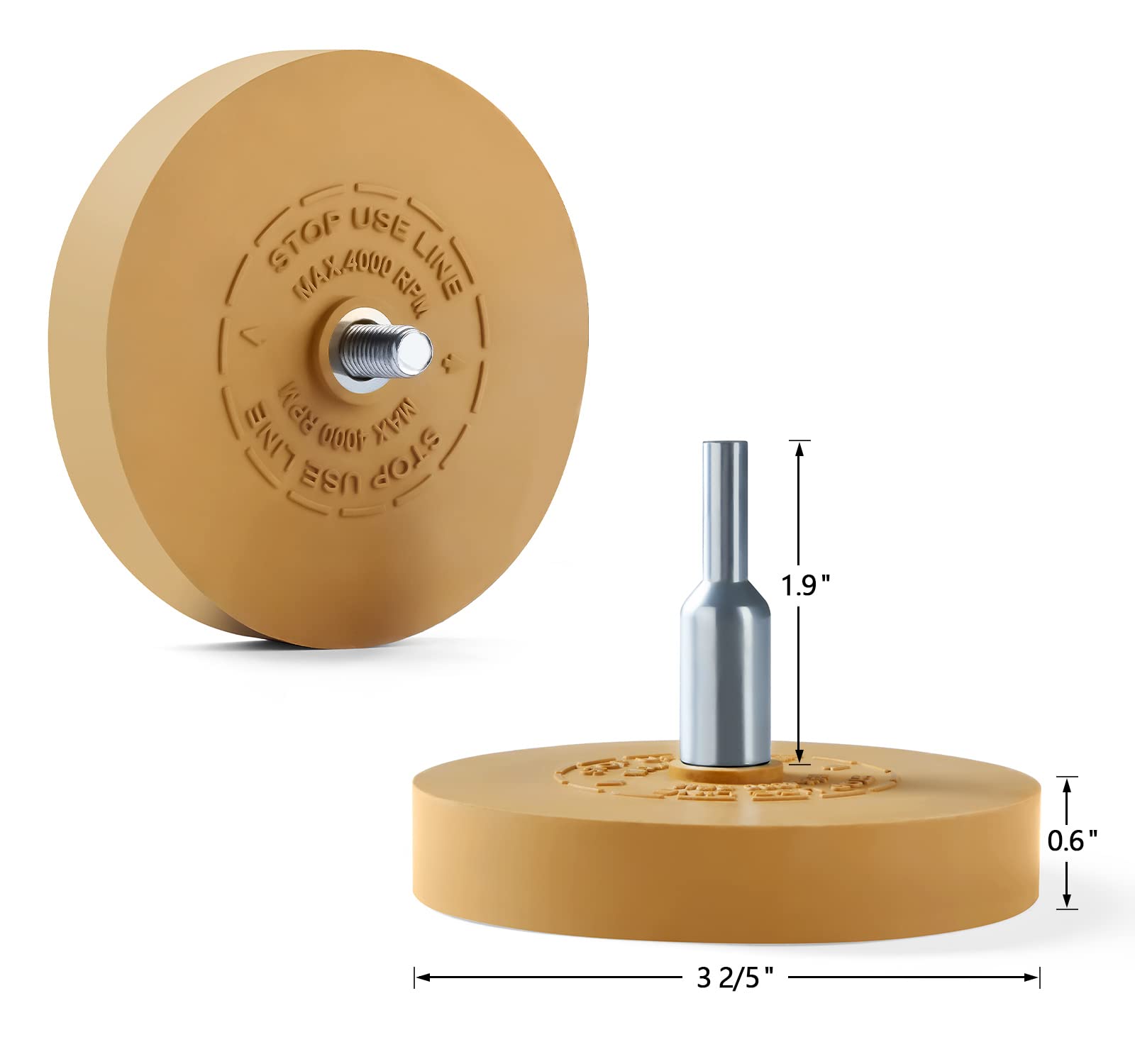 S SATC adhesive remover wheel safely removes vinyl from cars, signs and windows