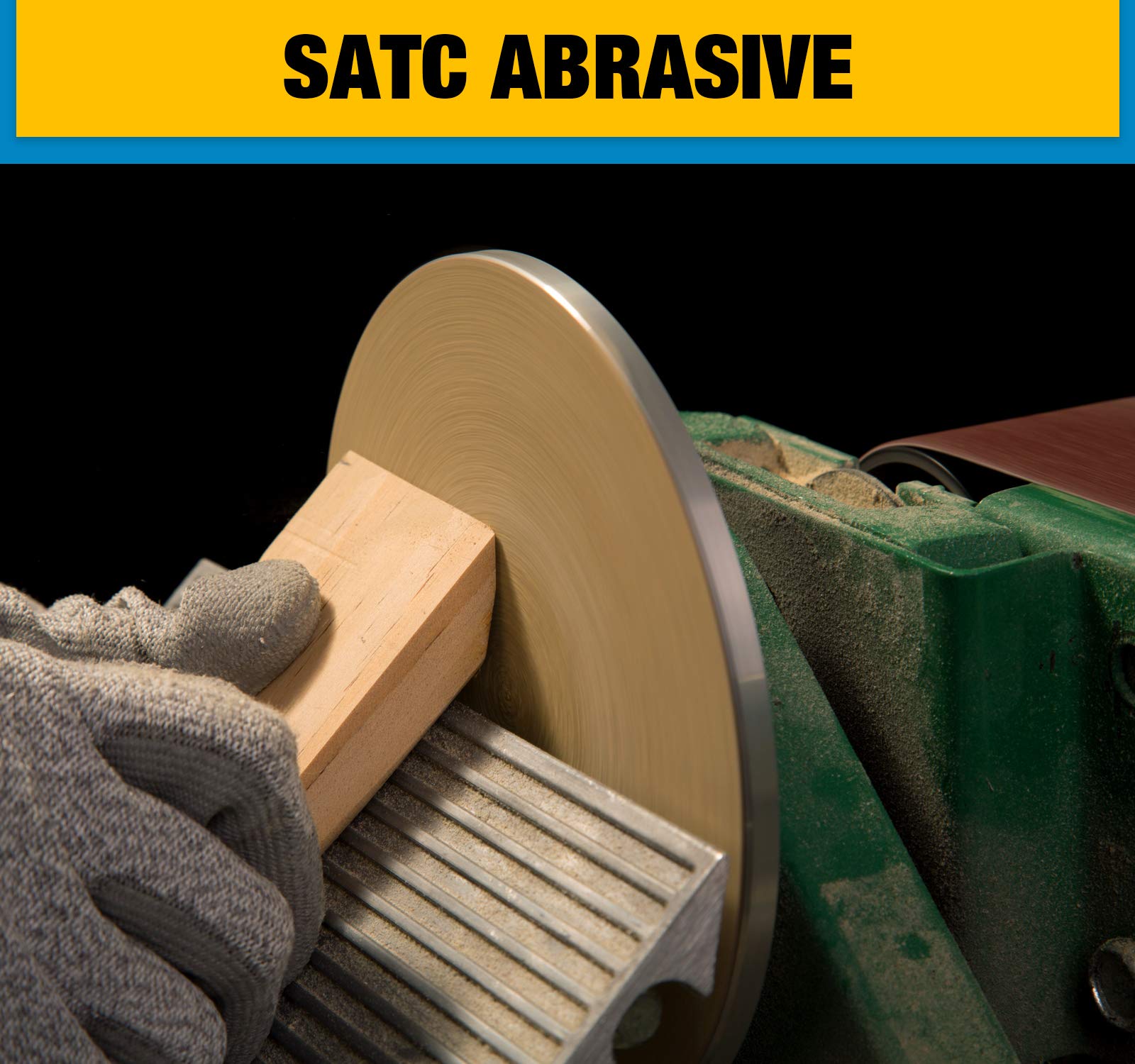 S SATC auto-body sanding discs prepared for automotive and marine prep tasks