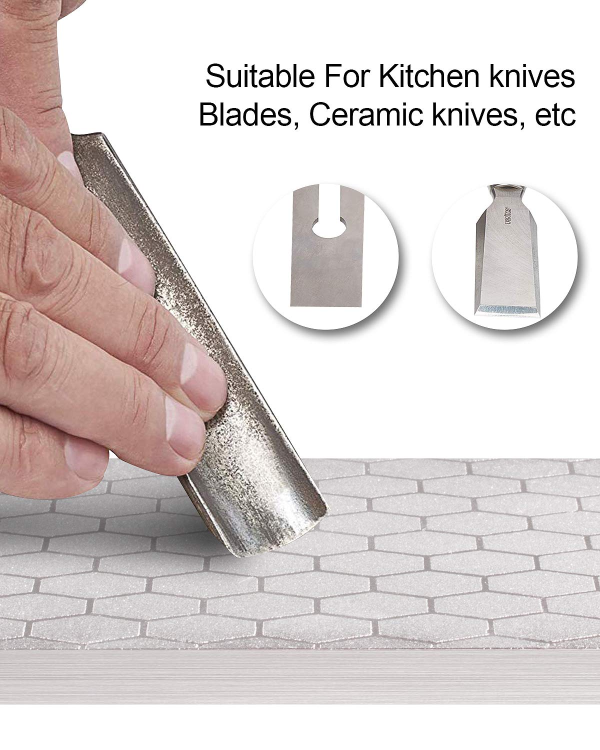 S SATC White diamond sharpening stone: long-lasting performance with monocrystalline diamonds.