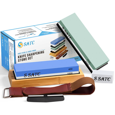 S SATC knife sharpening stone four-side grit for edge renewal