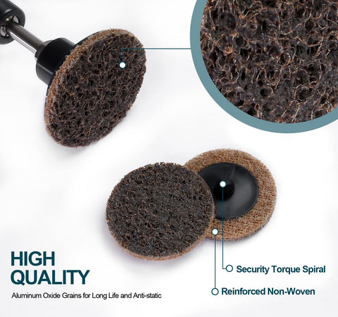 S SATC medium surface-conditioning disc for structuring and smoothing materials.
