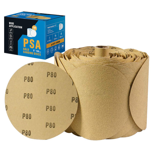 S SATC PSA sanding discs with adhesive backing ready for quick drill attachment and shaping tasks