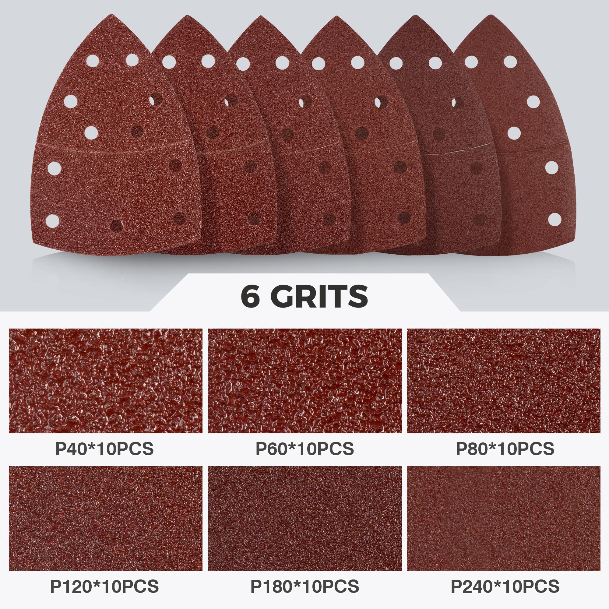 S SATC triangle sanding paper aluminum oxide for durable use.