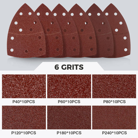 S SATC triangle sanding paper aluminum oxide for durable use.