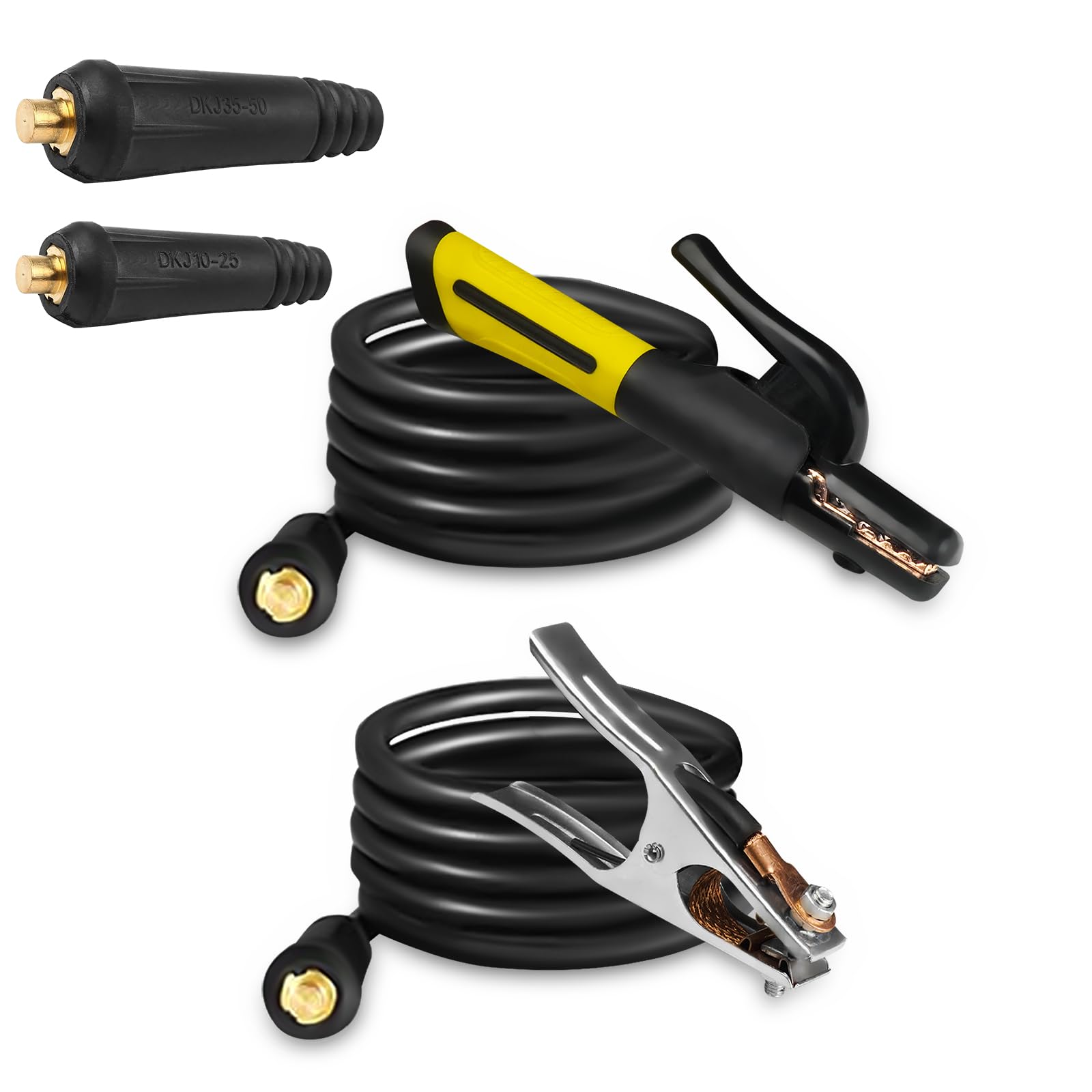 S SIMDER electrode holder with 9.8 ft lead offers secure grip for MMA welding.
