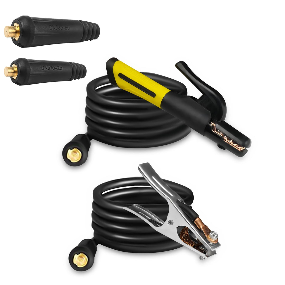 S SIMDER electrode holder with 9.8 ft lead offers secure grip for MMA welding.