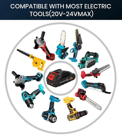 S7 battery connected to compatible tools enables versatile, on-site use.