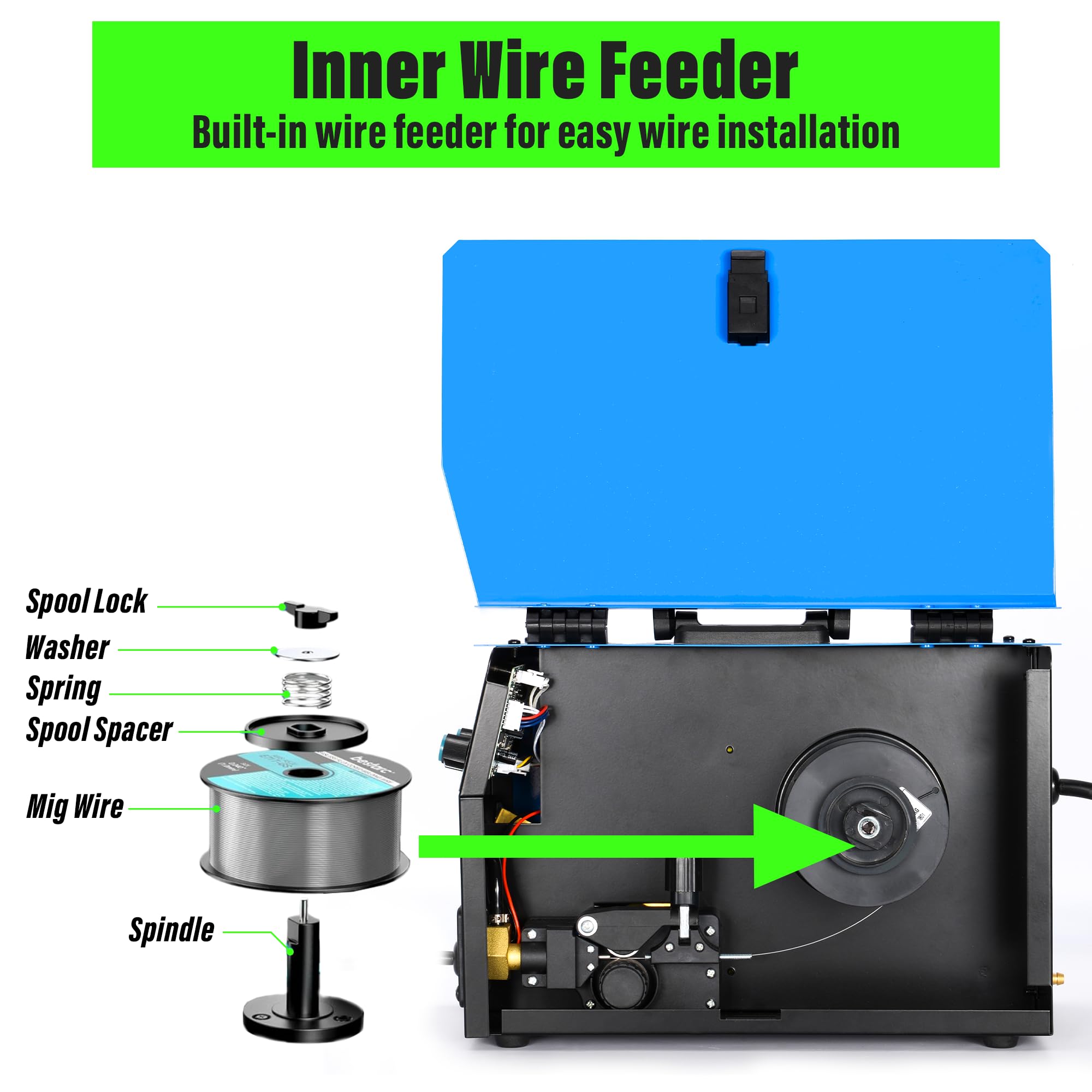 S7 MIG Welder gas and gasless welding for versatile environments.