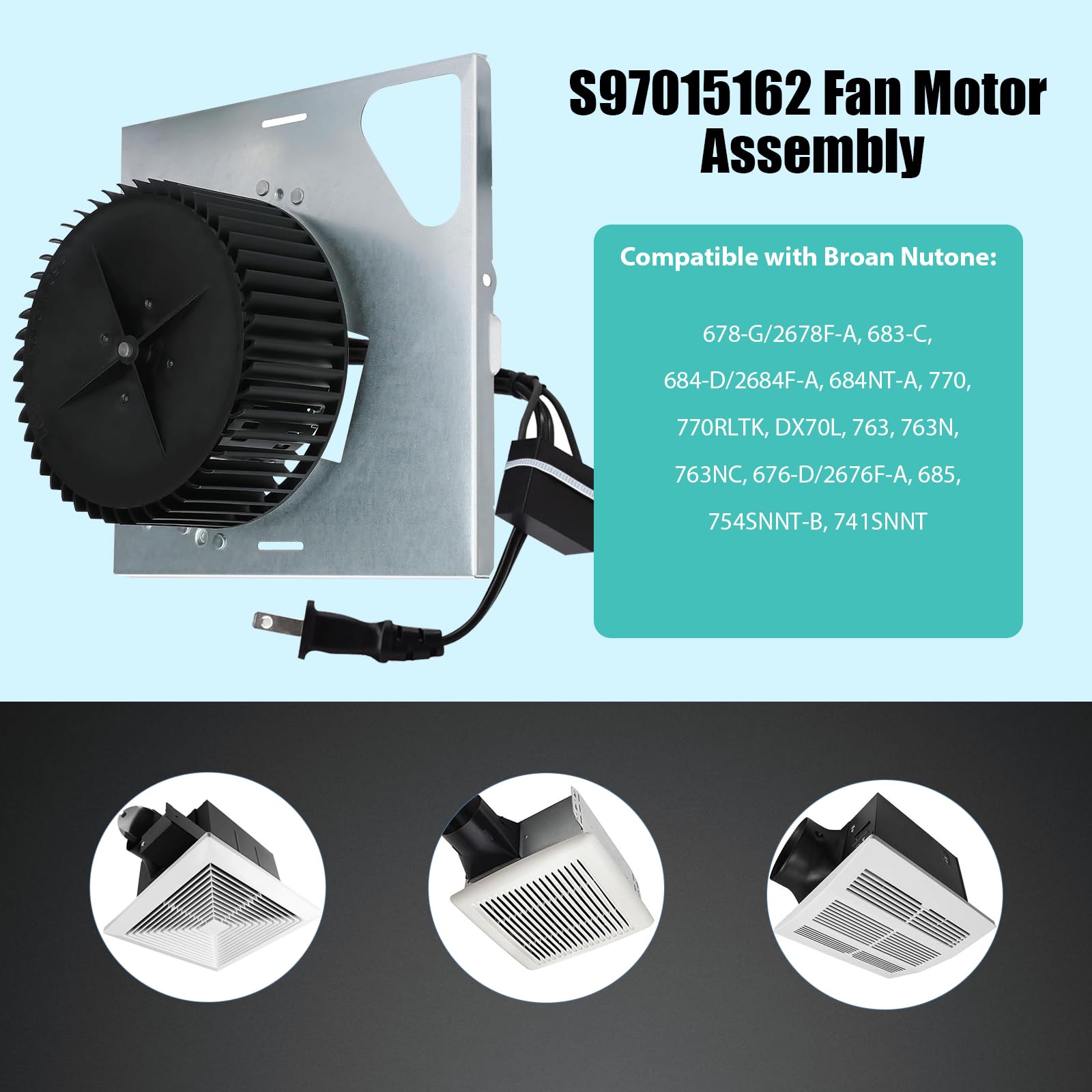 S97015162 compatibility chart highlights broad model support for easy replacement.