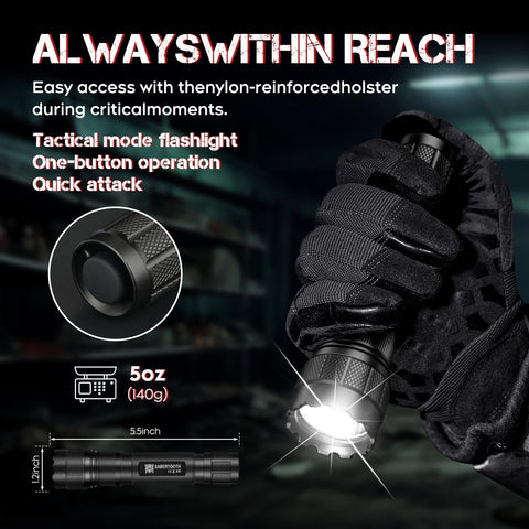 Included 3000mAh battery and belt clip ready for field use.