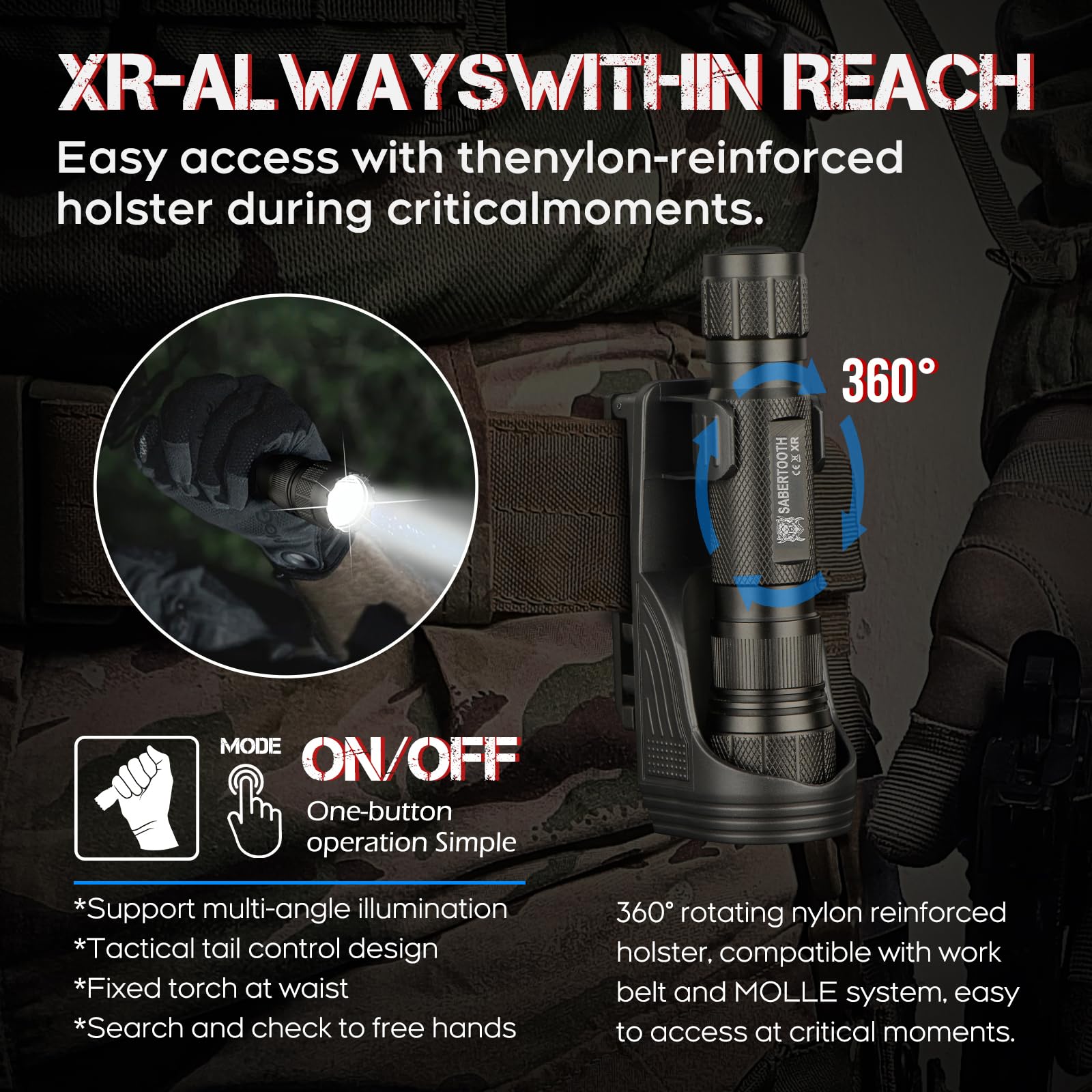 XR3.0 USB-C charger included for fast recharging.