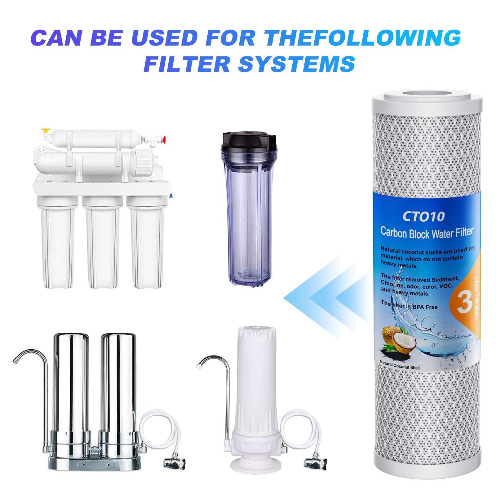 Sabethe filtration process example illustrating improved taste and clarity
