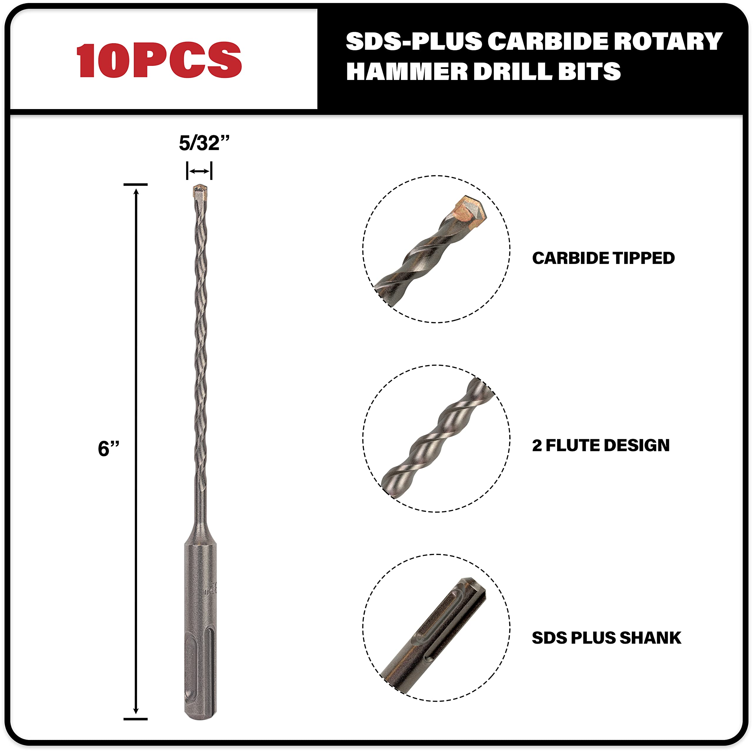 Sabre Tools drill bit in brick wall demonstration of quick, clean holes.