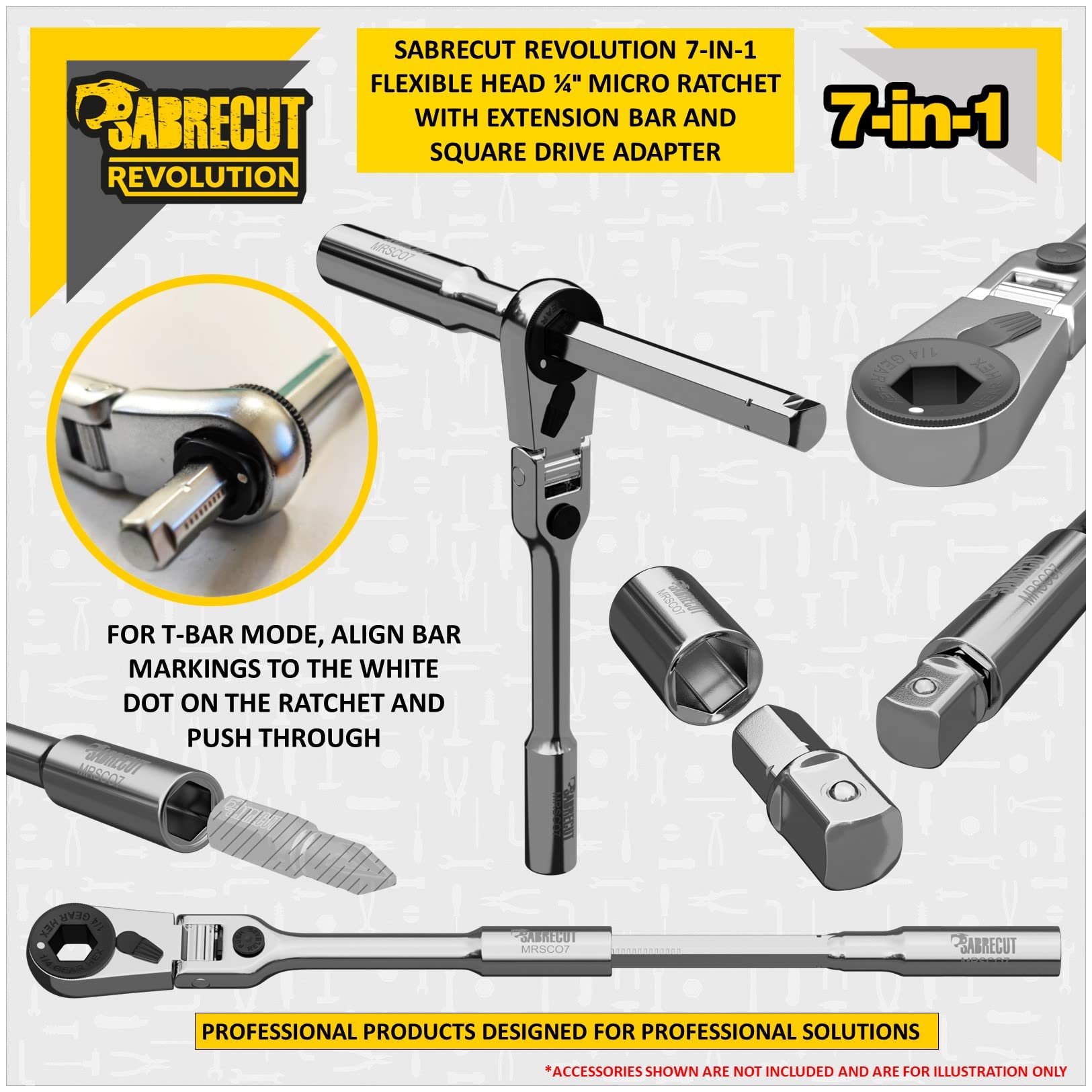 SabreCut MRSC07 satin finish provides easy cleaning and corrosion resistance