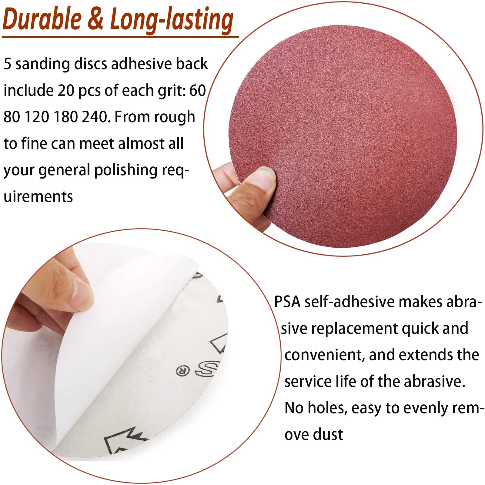 SACKORANGE 180-grit discs finish quickly for paint prep and refinishing.