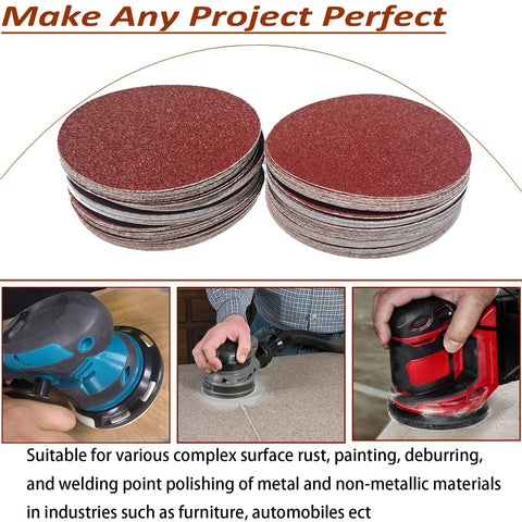 SACKORANGE 240-grit discs create fine finishes with minimal scratching.