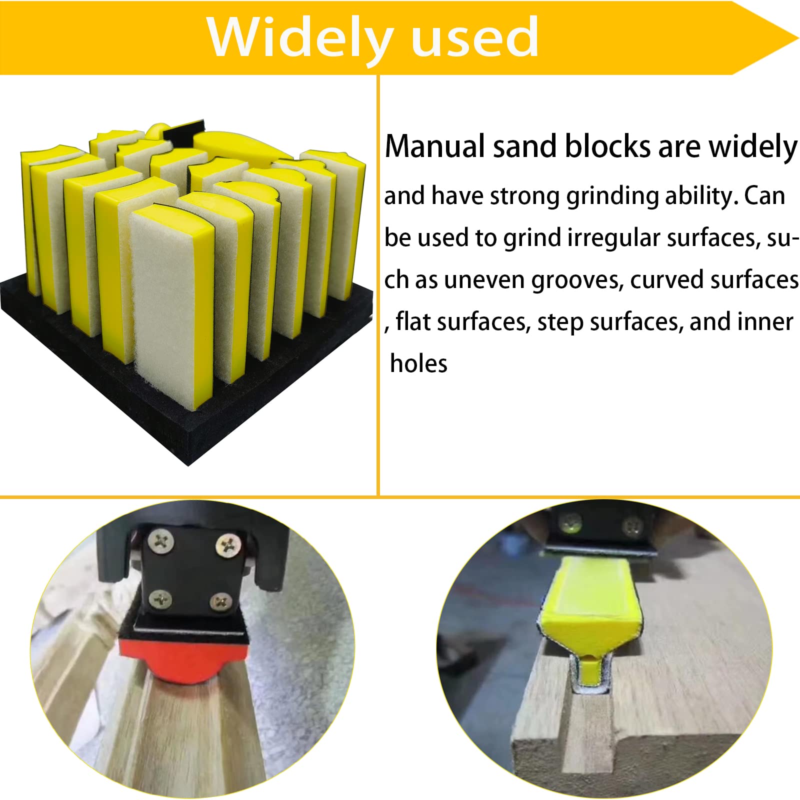 SACKORANGE corner and edge sanding solution for tight spaces and detailing.
