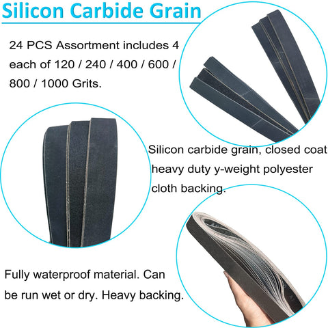 SACKORANGE 600 grit belt for blending and refining welds.
