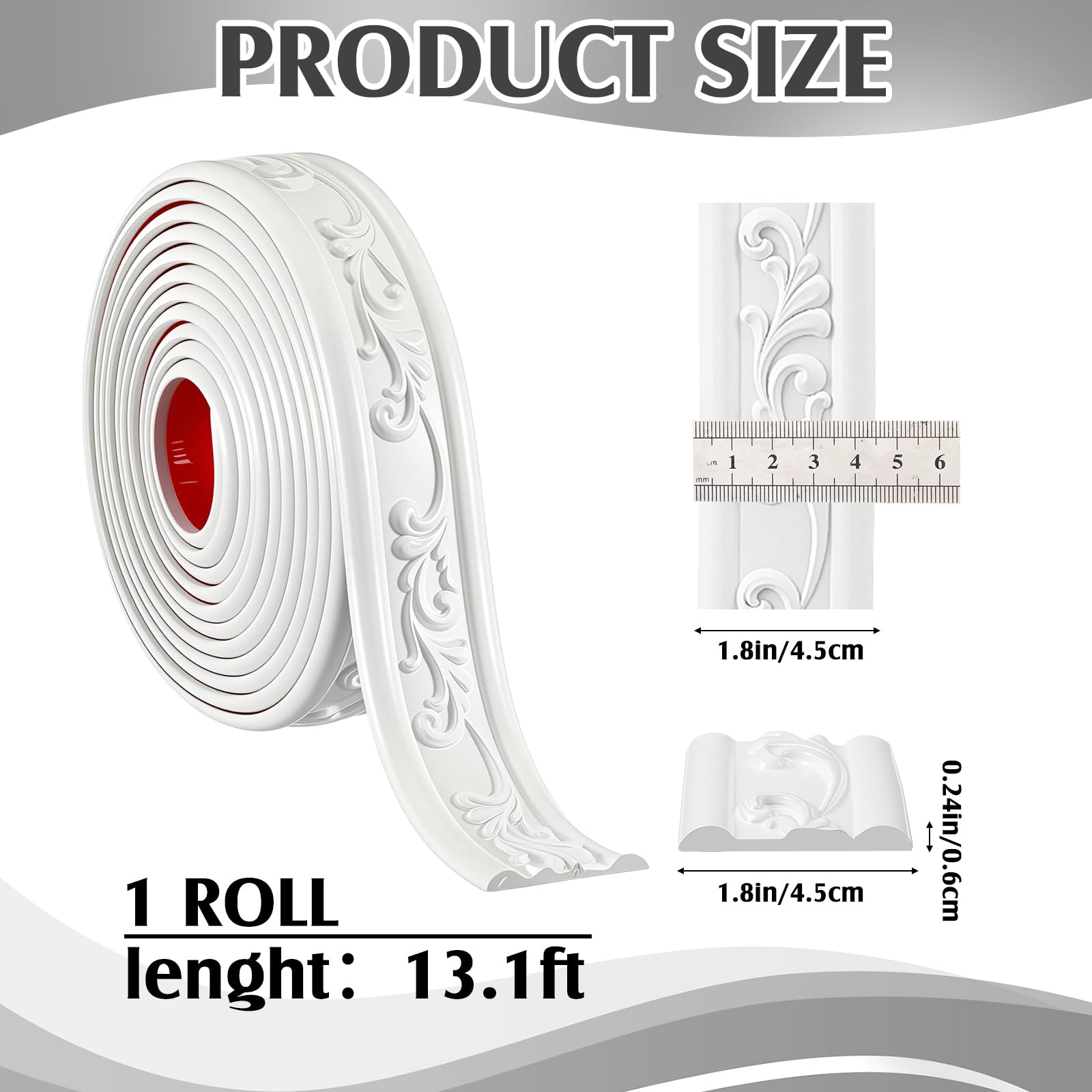 Sacubee flexible wall border adhesive designed for curved surfaces and quick DIY decorating