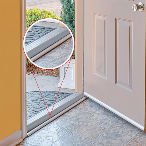 Sacubee seal shows universal compatibility with adjustable aluminum thresholds