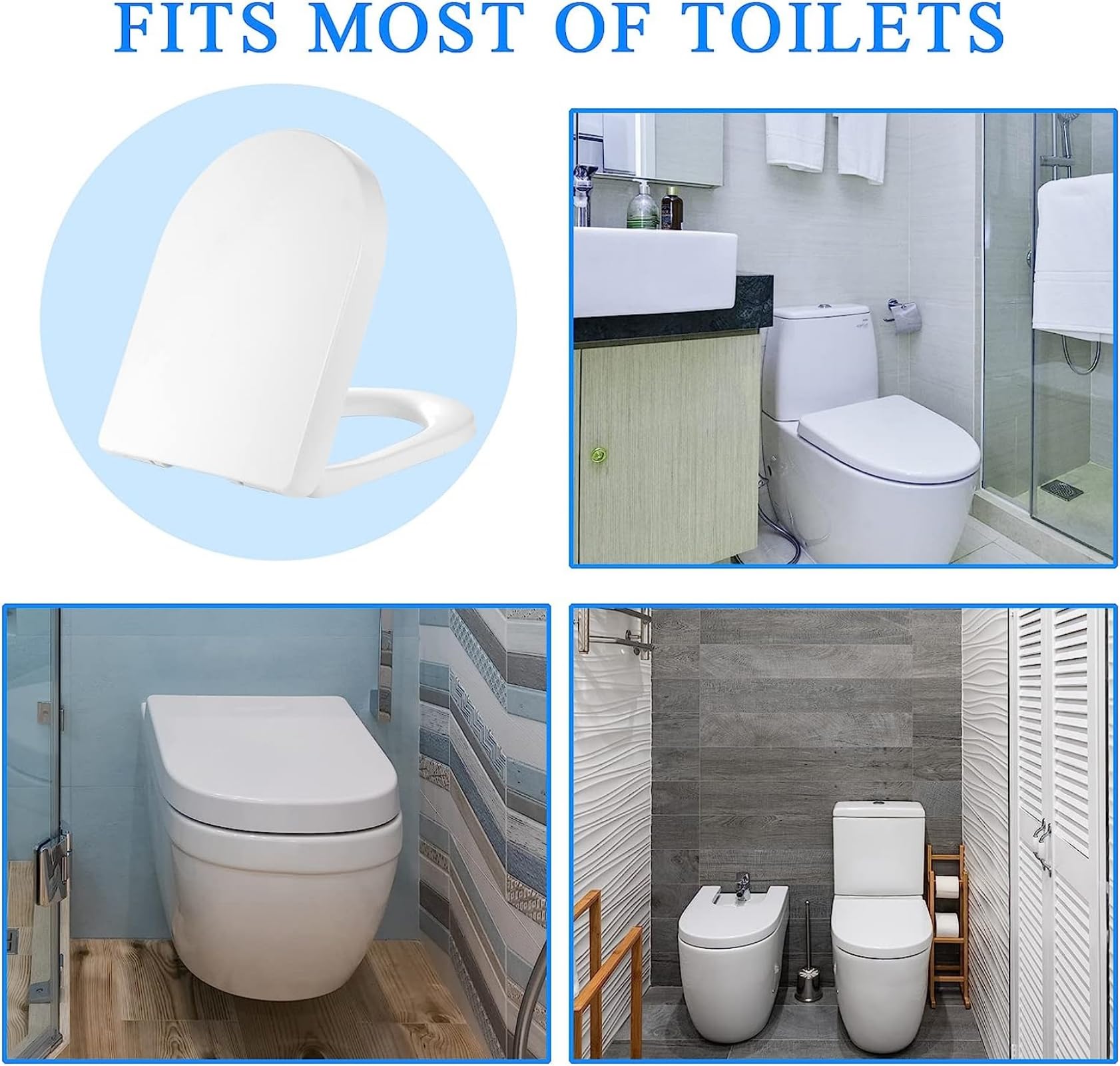 SADALAK adjustable length 412-472mm fits multiple toilets