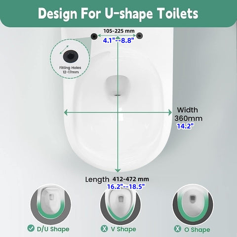 SADALAK quick-release top-fixing toilet seat enables easy cleaning