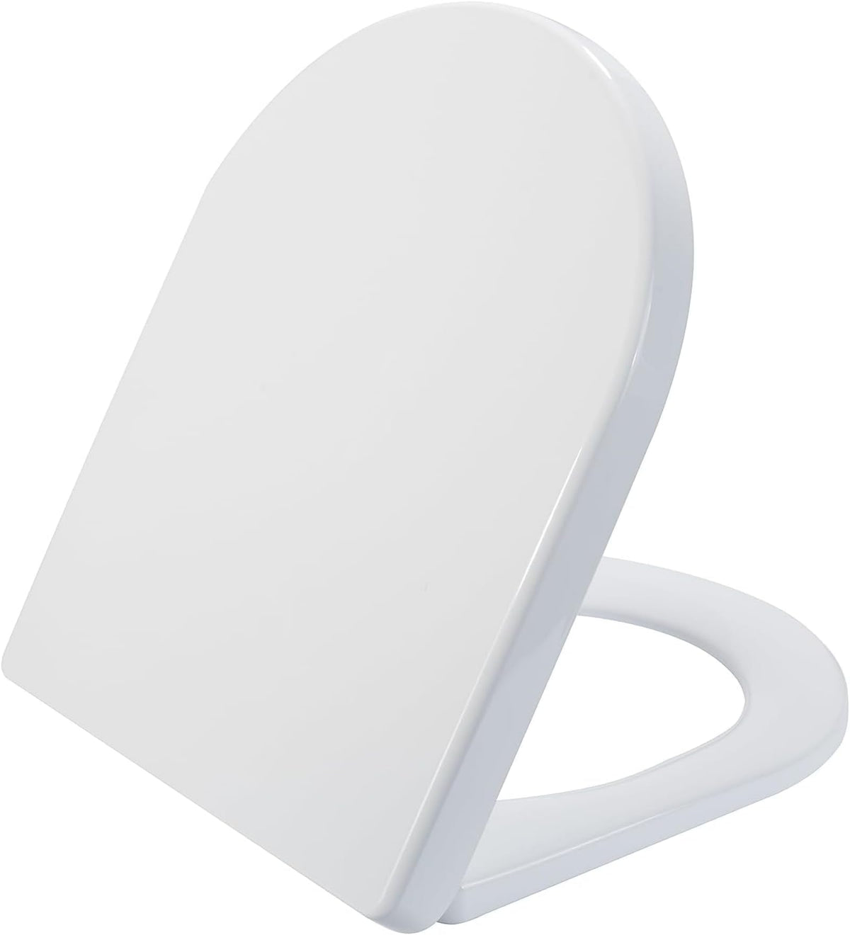 SADALAK soft-close elongated toilet seat with hinged design for quiet operation