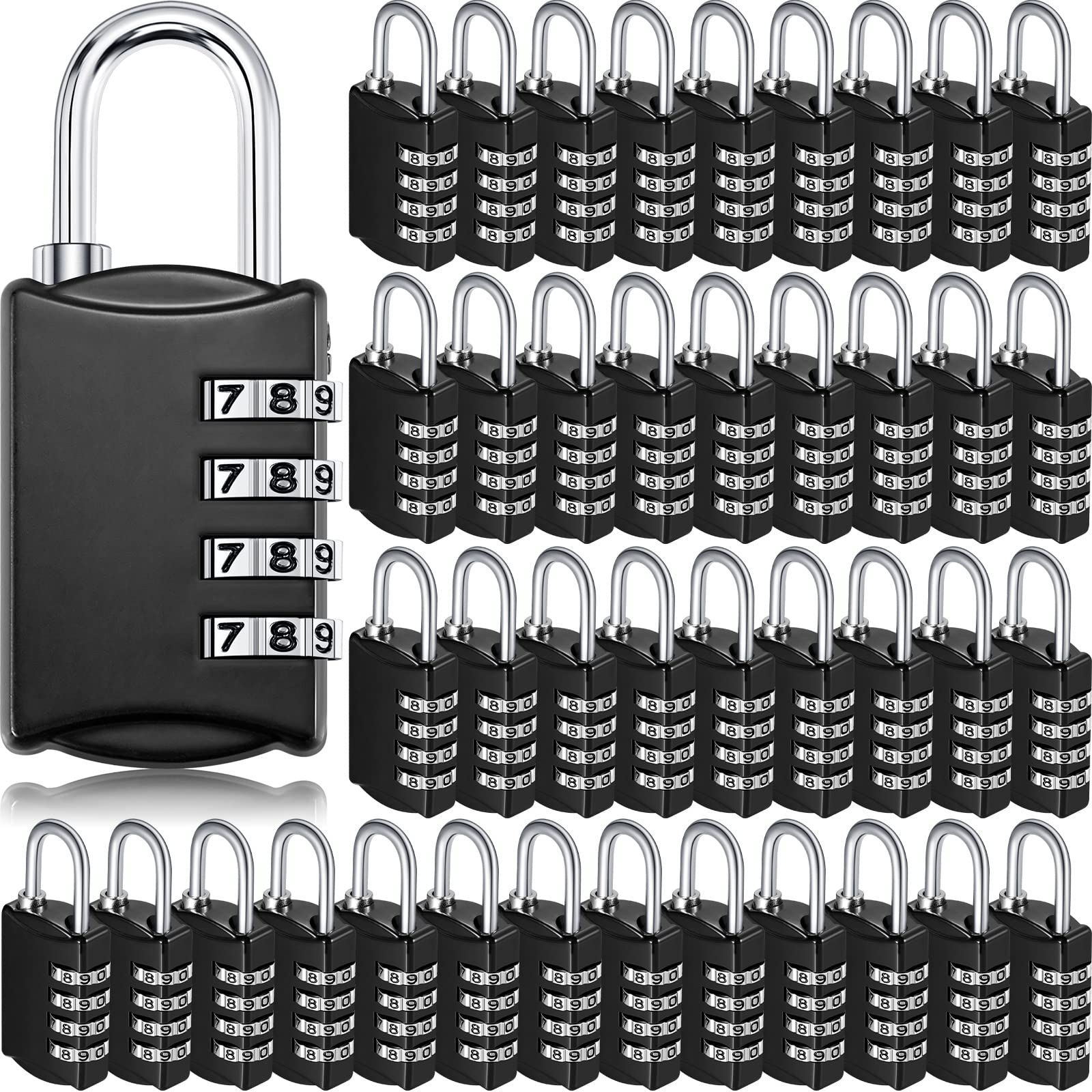 Sadnyy 40-pcs 4-digit locks closeup showing secure, shareable travel protection.
