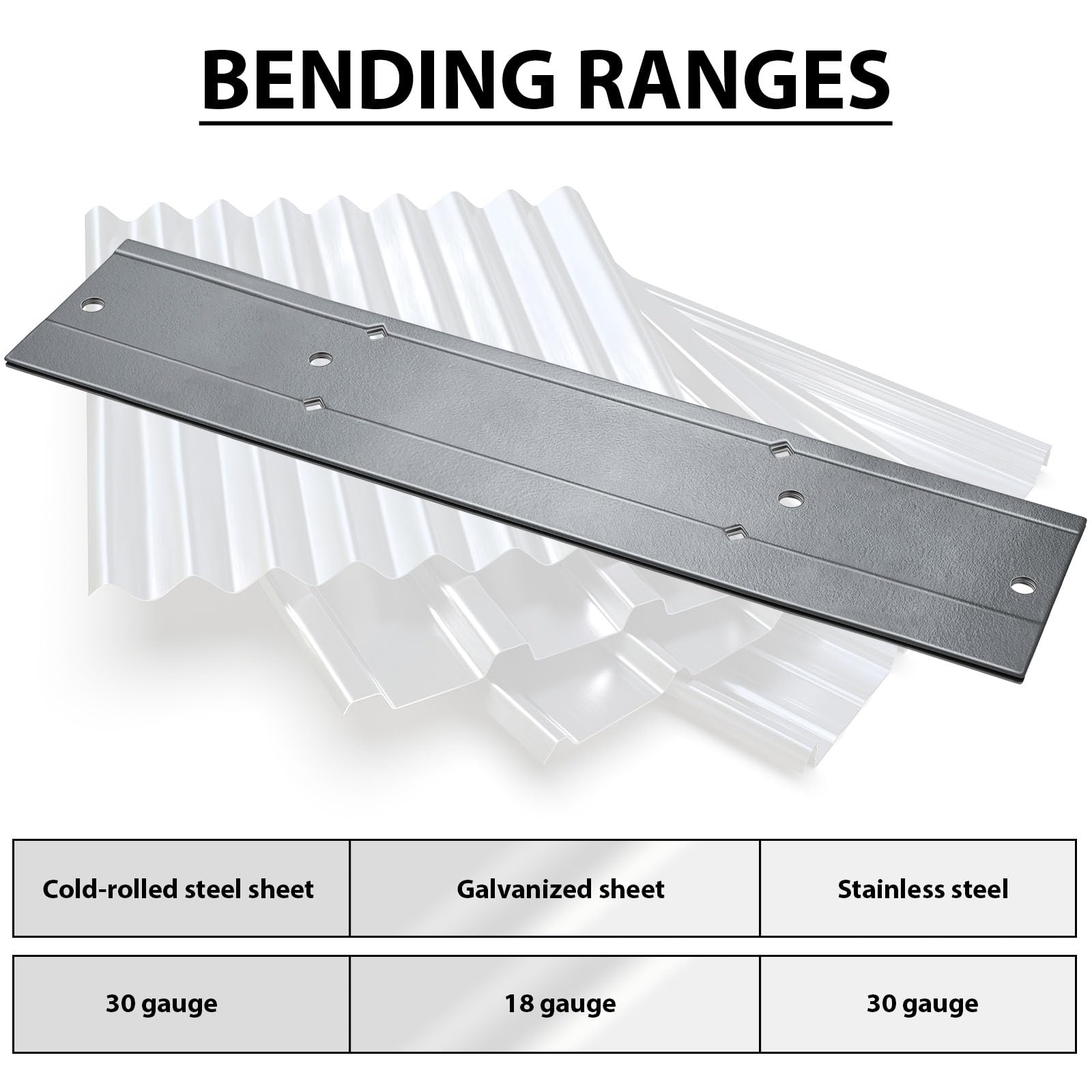 Sadnyy depth alignment hole aids accurate bend depth checks.