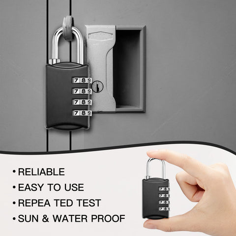 Sadnyy durable metal body and shackle for rugged protection.