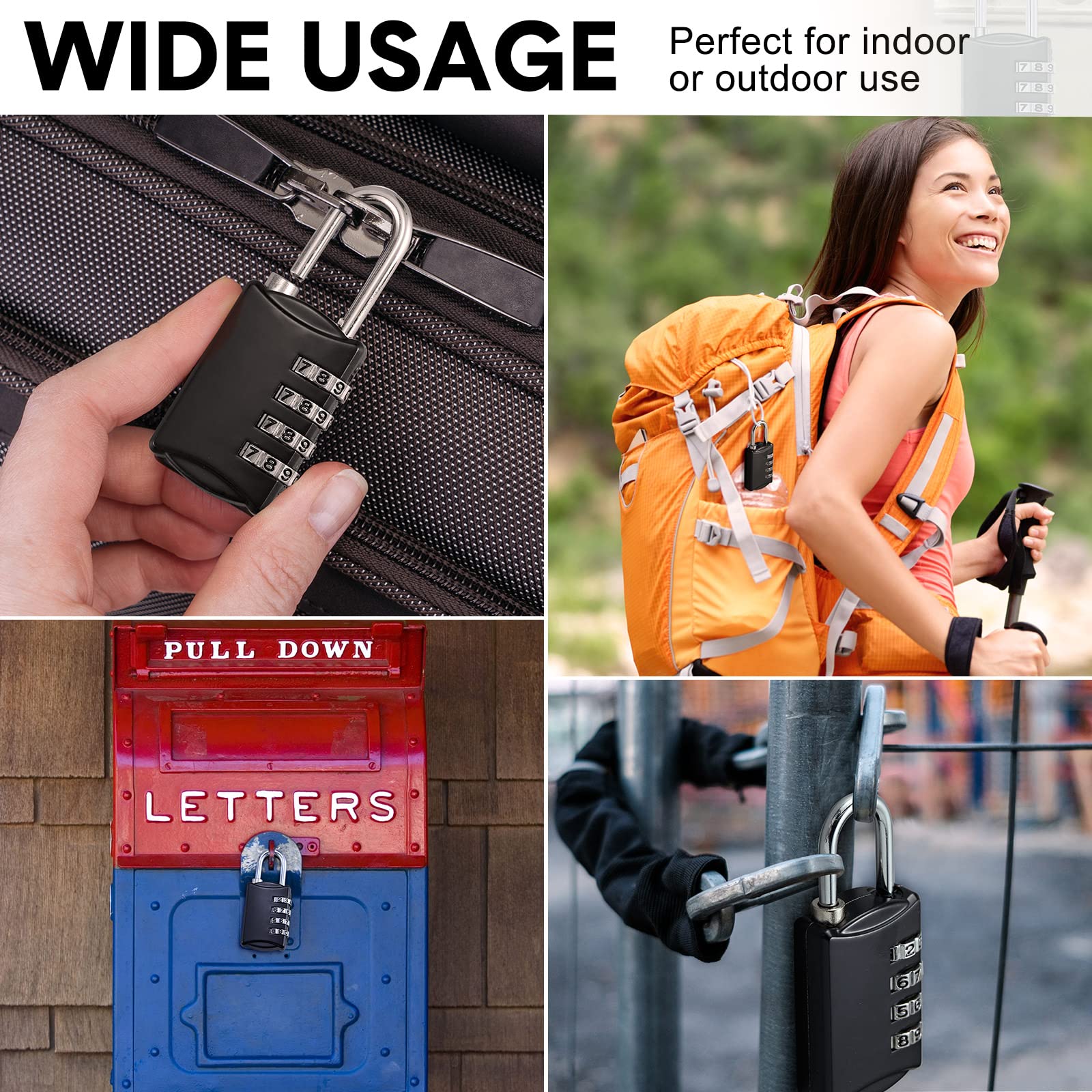 Sadnyy lock in use on luggage and gym bags worldwide.