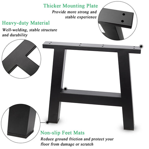 SAEZEPHYRS leg bottom with non-slip mats protects floors during use.