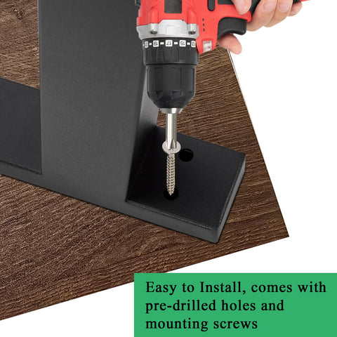 SAEZEPHYRS black finish on 16-inch legs resists rust for outdoor-friendly projects.