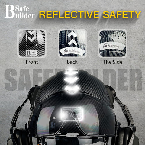 SAFEBUILDER visor inside helps keep protection in place during wear.