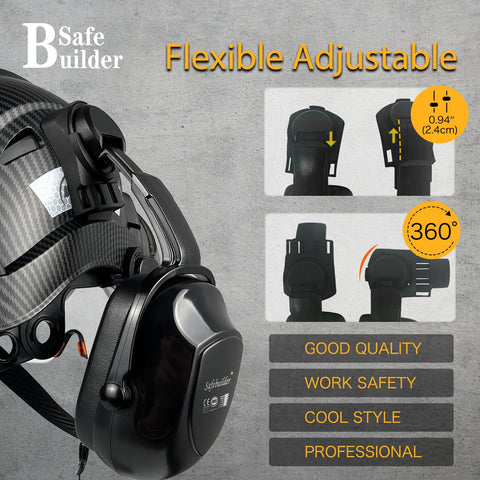 SAFEBUILDER dual-visor system with inside/outside options for versatile work environments.