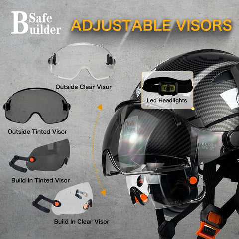 SAFEBUILDER six-point suspension distributes weight for a balanced, comfortable fit.