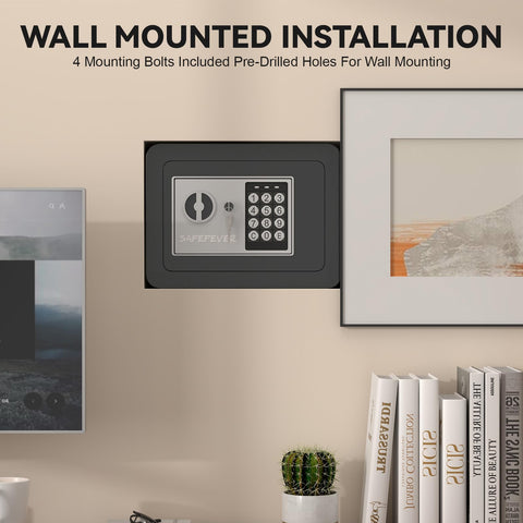 SAFEFEVER concealed hinges help deter tampering while keeping a compact profile.