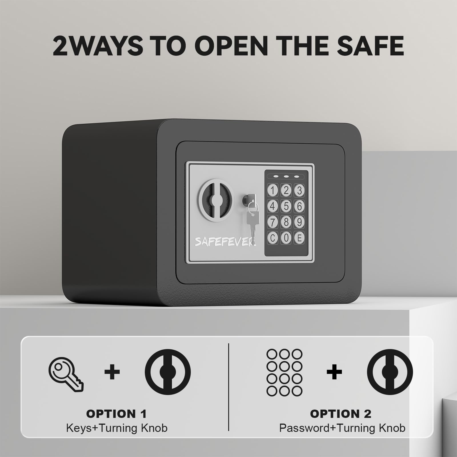 SAFEFEVER digital locking enables quick, programmable entry and emergency keys.