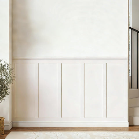 SAFERRYHOME board and batten kit shows coverage for a quick wall upgrade