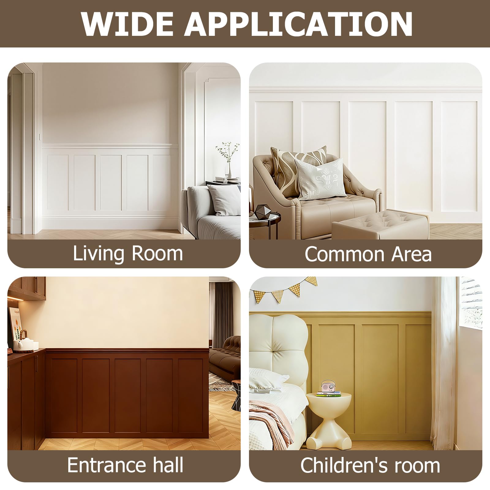 SAFERRYHOME moisture-resistant panels resist humidity in kitchens and baths