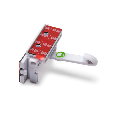 Safety 1st Adhesive Cabinet Latch template helps perfect alignment for a secure fit.