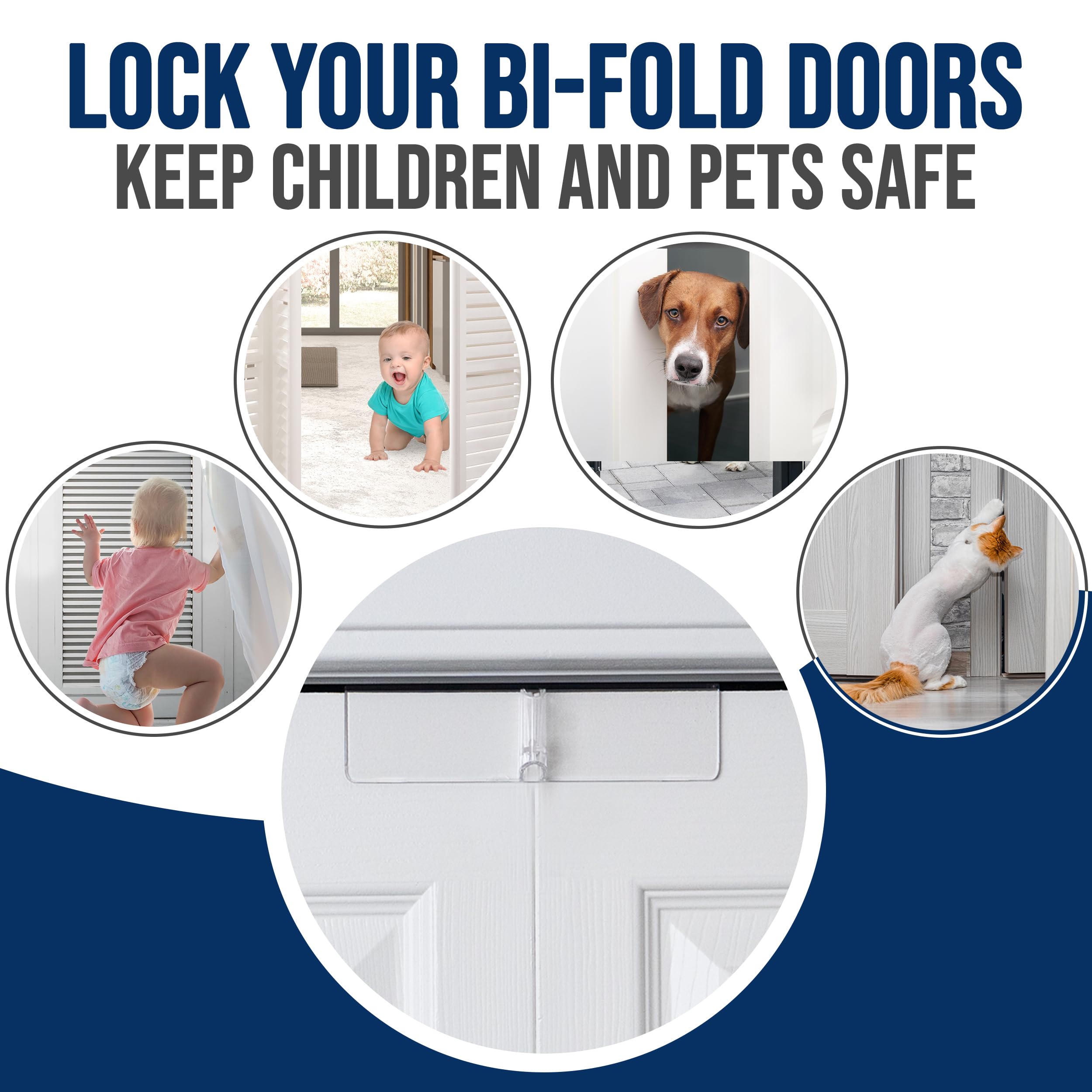 Safety Innovations child and pet proof closet lock helps limit access.
