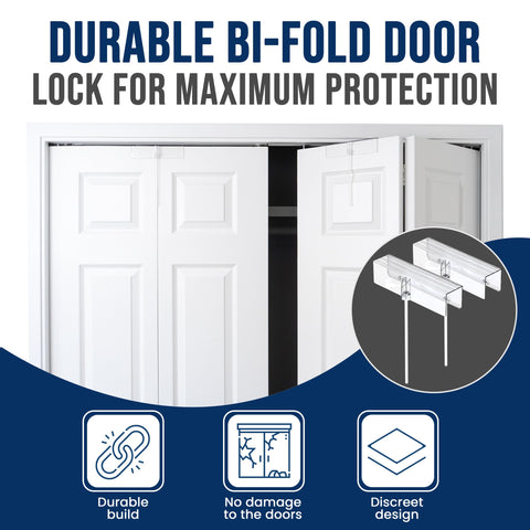 Safety Innovations multipack provides coverage for multiple bifold doors.