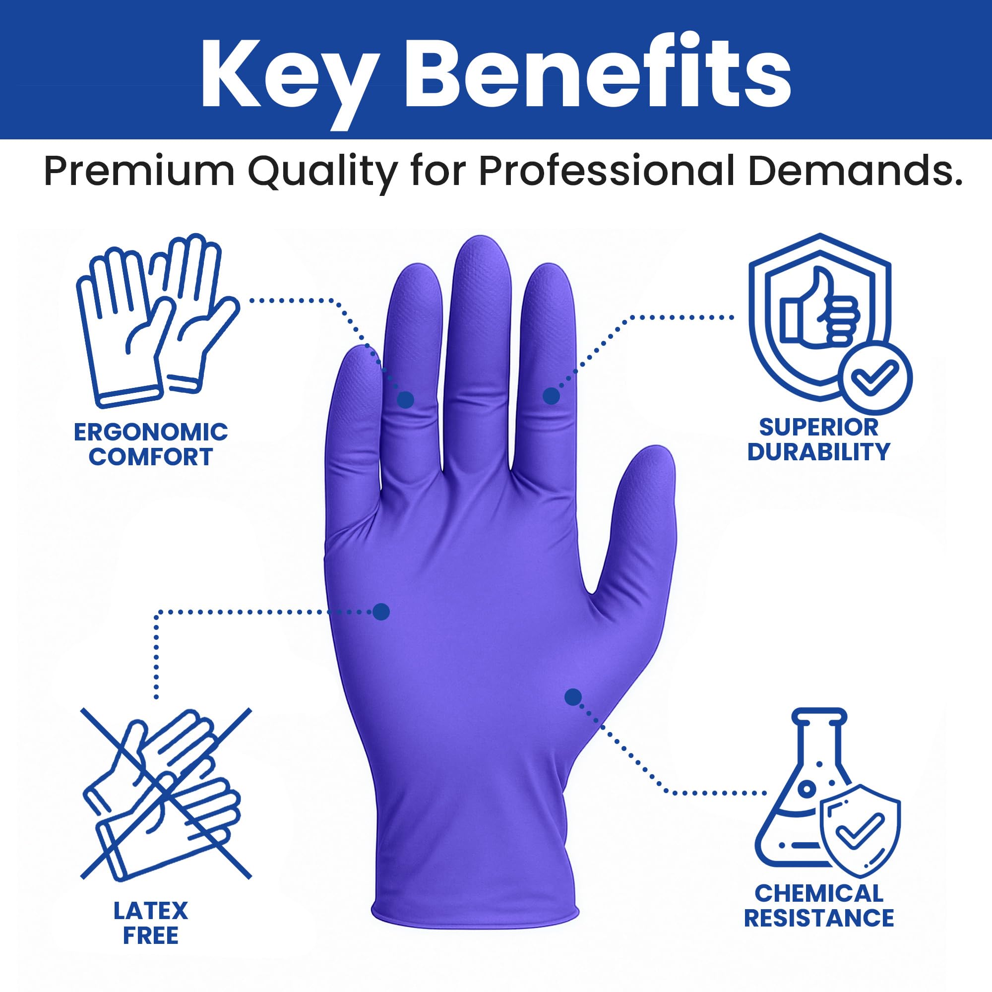 SAFEWAY disposable nitrile gloves, latex-free for sensitive skin